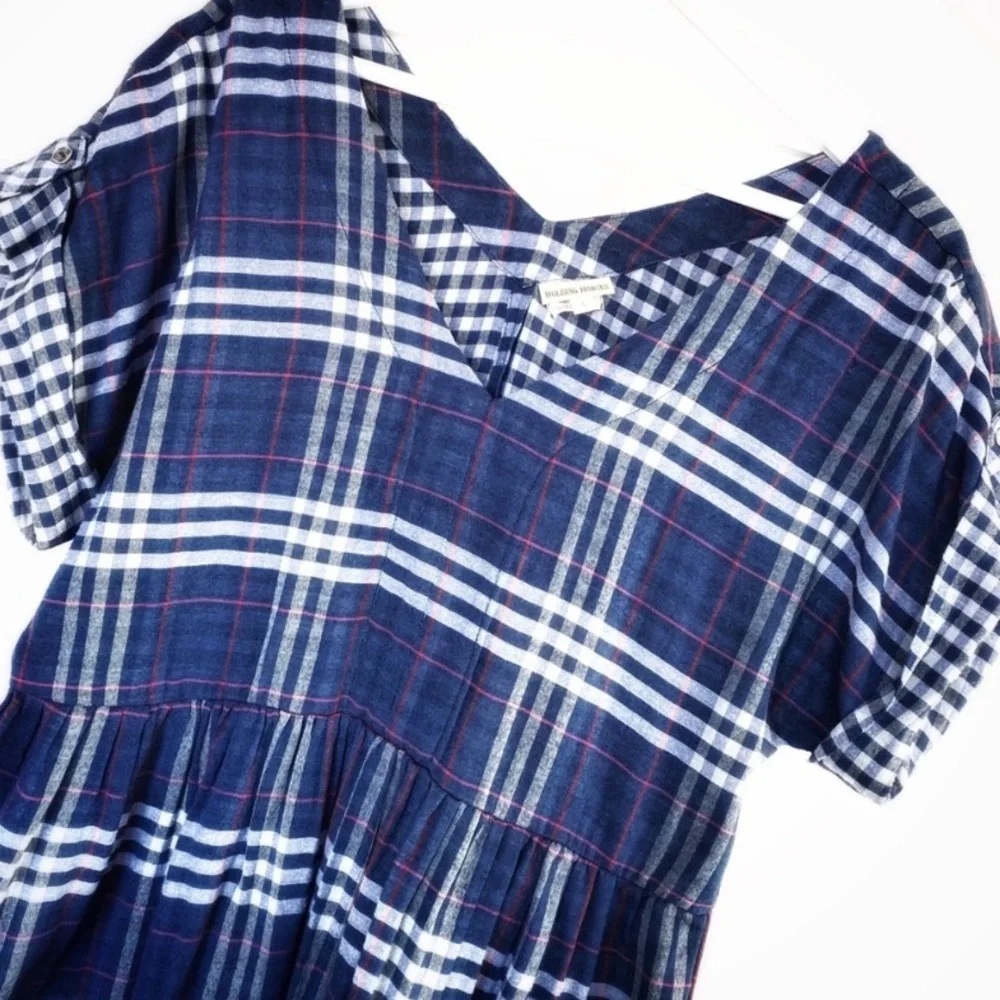 Anthropologie Blue and White Holding Horses Skater Dress - Picture 2 of 3